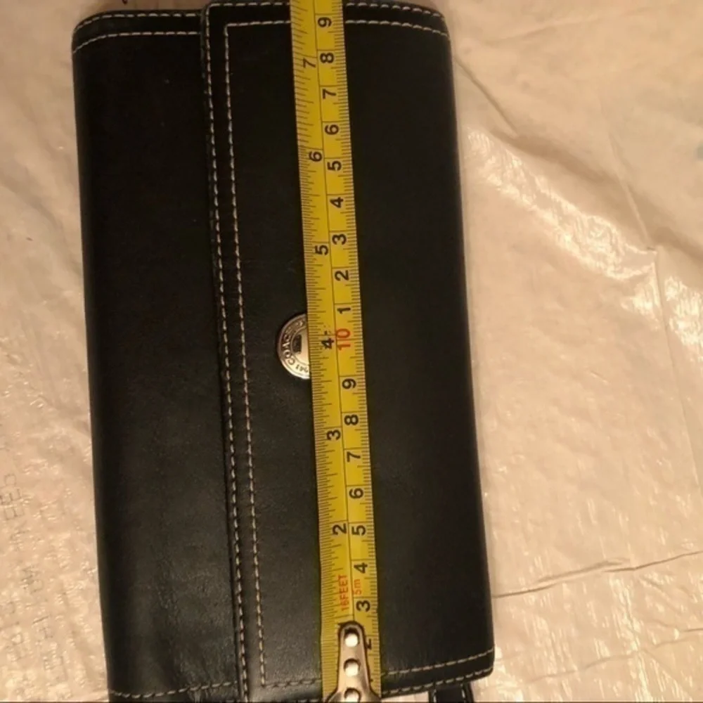 Coach black checkbook wallet - Picture 16 of 16